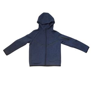 Nike Youth Boys Dark Blue Full-Zip Tech Hoodie